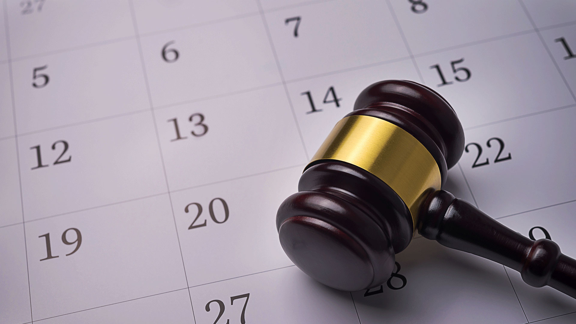 Court Gavel Calenda
